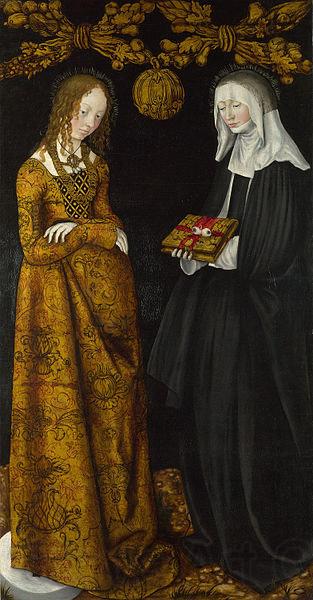 Lucas Cranach Saints Christina and Ottilia Spain oil painting art